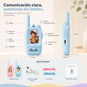 2 Walkie Talkie con Cámara™ | El primer celular seguro para niños