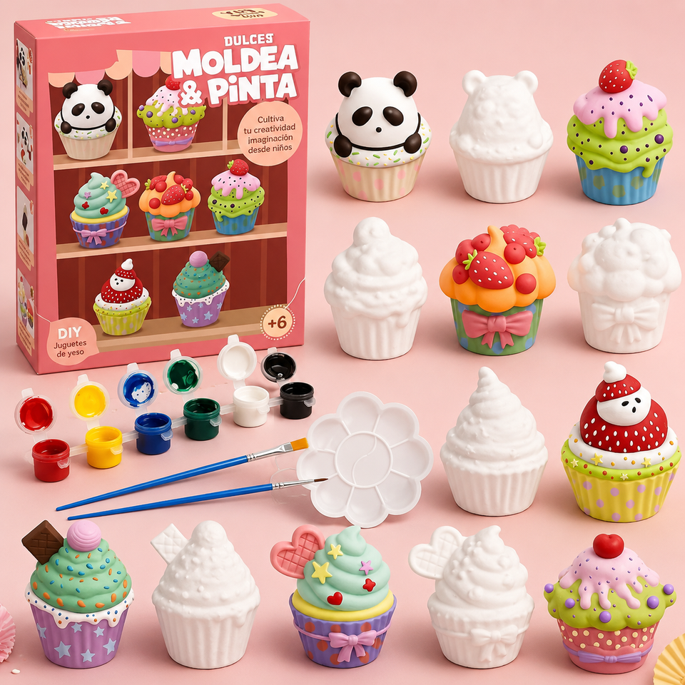 Molde Mania™ | Kit para Crear y Pintar Figuras de Yeso