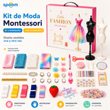 Kit de moda montessori para niños