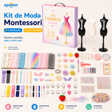 Kit de moda montessori para niños