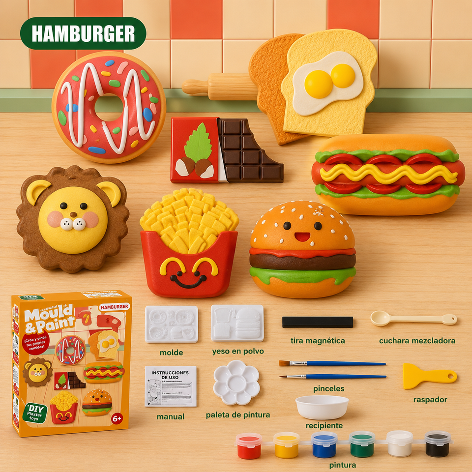 Molde Mania™ | Kit para Crear y Pintar Figuras de Yeso